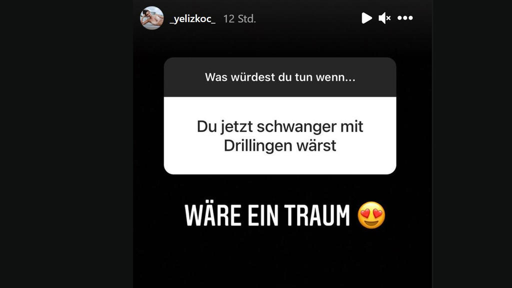 In einem Instagram Q&A wollen Yeliz' Follower wissen, ob sie sich Kinder wünscht.