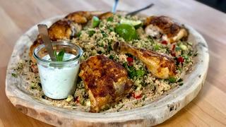 Tabouleh-Salat mit Hähnchen