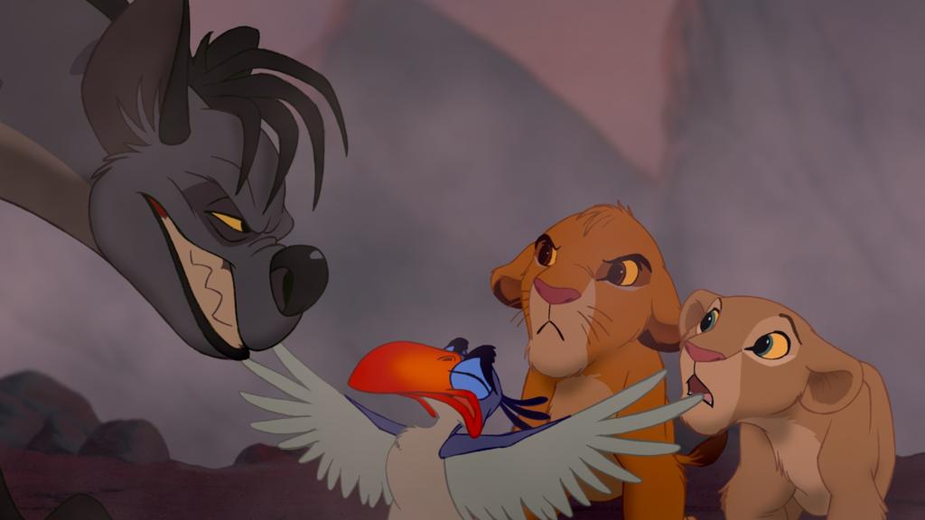 Die Hyänen hätten auch Simba und Nala gefressen, wenn Mufasa nicht dazwischengekommen wäre!