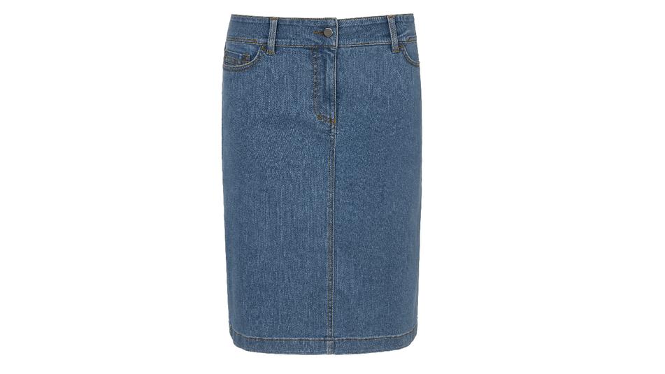 Minirock aus Jeans.