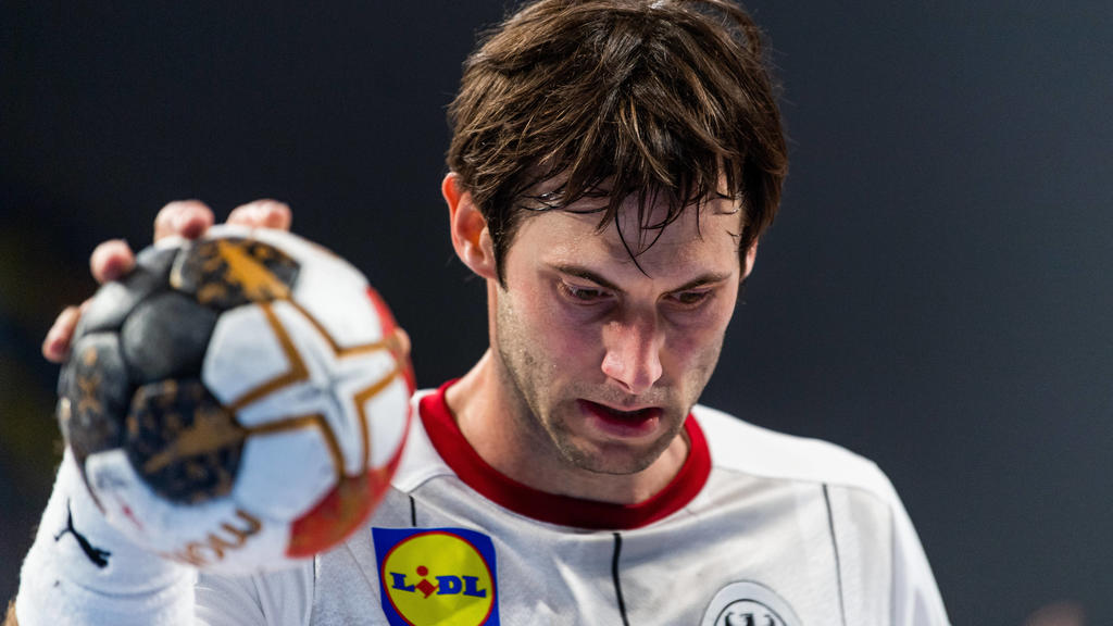 Uwe Gensheimer of Germany during the 2021 IHF World Handball Championship match between Germany and Hungary on January 19, 2021 in Giza. Photo: Mathias Bergeld