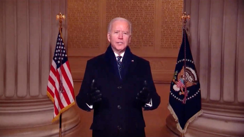 January 20, 2021, Washington, District of Columbia, USA: United States President Joe Biden makes remarks during Celebrating America, a primetime program to welcome a New Era of Leadership in celebration of the Inauguration of Joe Biden as President o