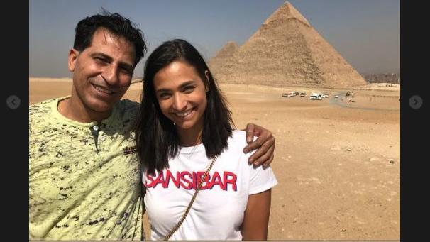 Auch dieses seltene Bild mit ihrem Vater zeigte Amira Pocher auf Instagram.