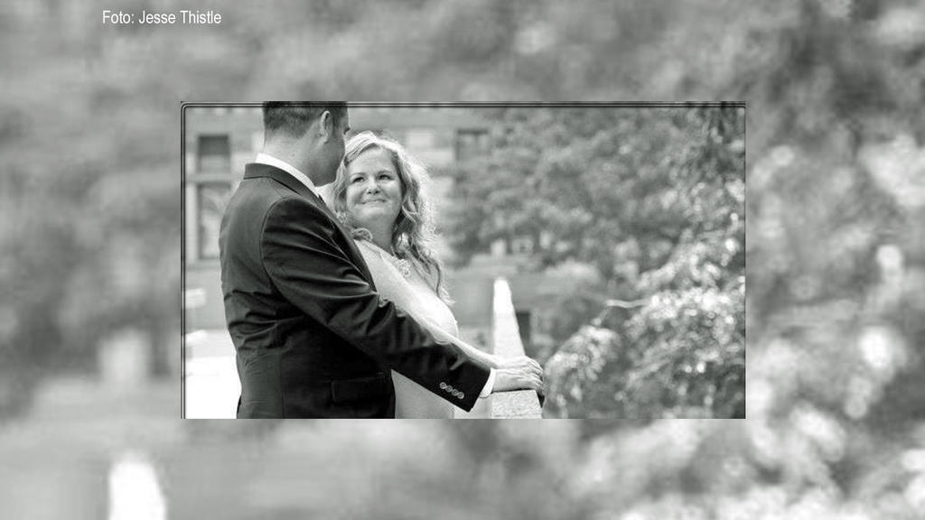 Jesse und Lucie am Tag ihrer Hochzeit im Jahr 2012.