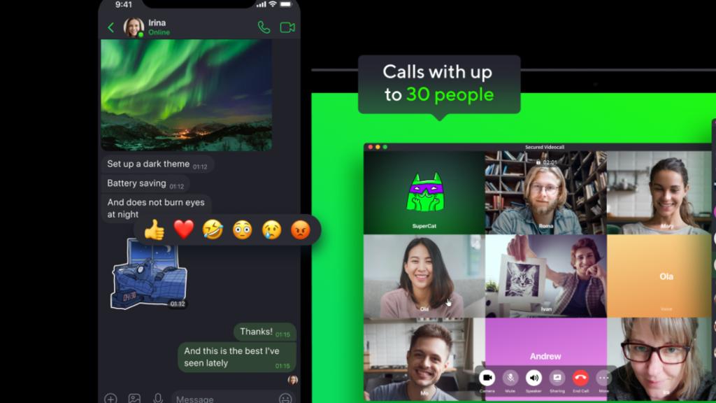 ICQ New im Dark Mode