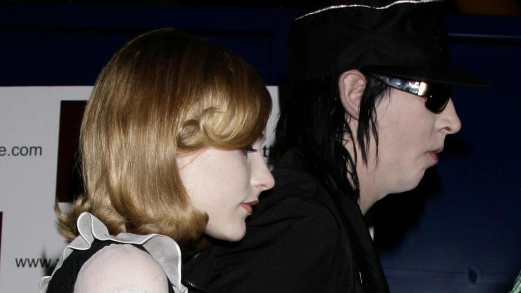 Evan Rachel Wood und Marilyn Manson 2007 bei einem Event.