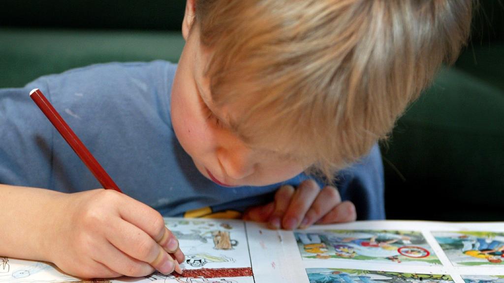 Vorschulhefte sollten nicht zu bunt und nicht überfrachtet sein