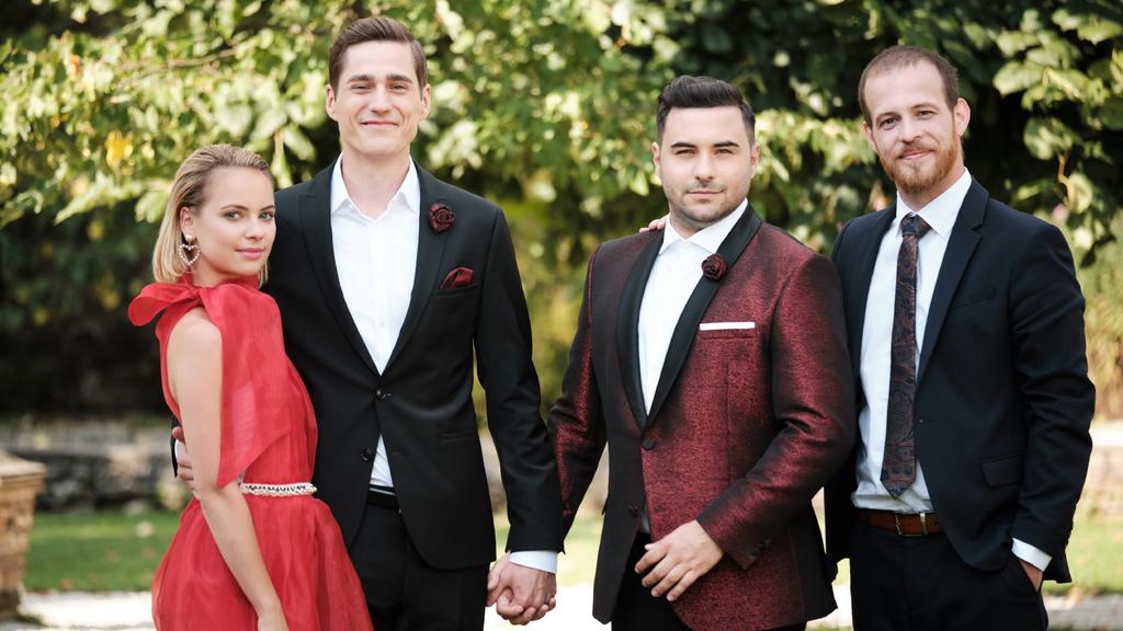 V.l.: Kira (Barbara Prakopenka), Ringo (Timothy Boldt), Easy (Lars Steinhöfel), Tobias (Patrick Müller)Die Verwendung des sendungsbezogenen Materials ist nur mit dem Hinweis und Verlinkung auf TVNOW gestattet.