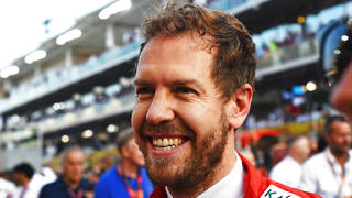 Sebastian Vettel strahlt