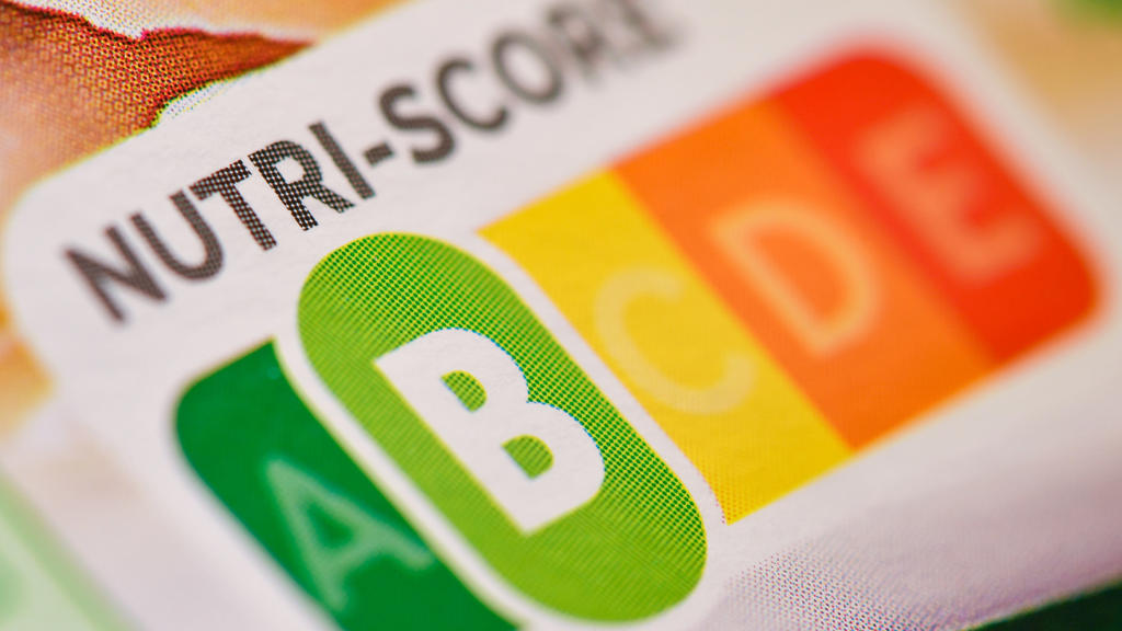 Der sogenannte «Nutri-Score», eine farbliche Nährwertkennzeichnung, auf einem Fertigprodukt. 