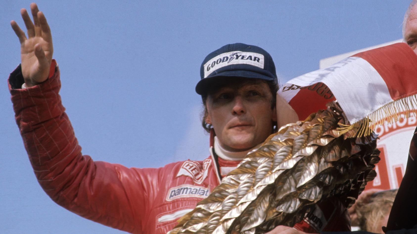  Niki Lauda Österreich / Ferrari - Sieger des GP von Deutschland 1977