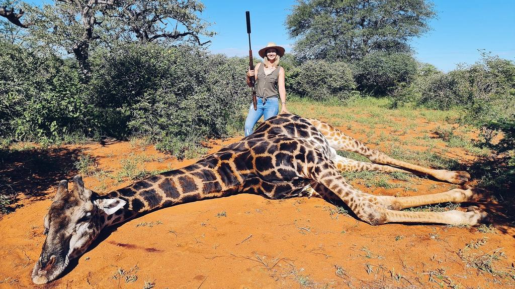 Merelize van der Merwe hat die Giraffe gejagt und getötet.