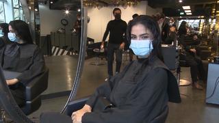 Shermine Shahrivar war nach Lockdown-Lockerung beim Friseur.
