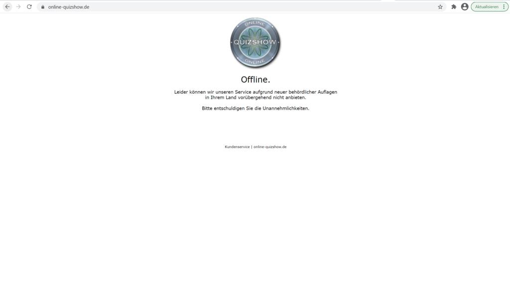 Die Staatsanwaltschaft ermittelt gegen die inzwischen offline genommene Online-Quizshow.