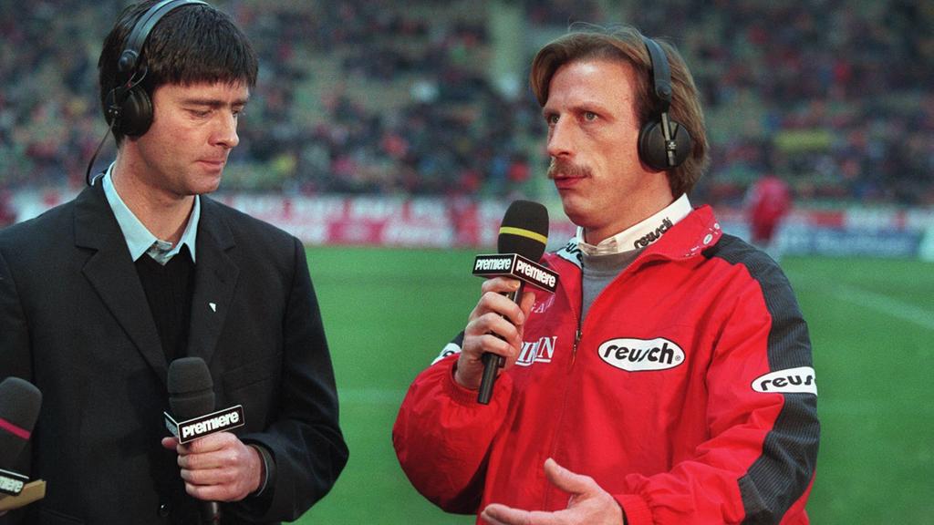Zurück in die 90er: Christoph Daum (r., damals Leverkusen-Trainer) und Joachim Löw (Stuttgart) im Interview