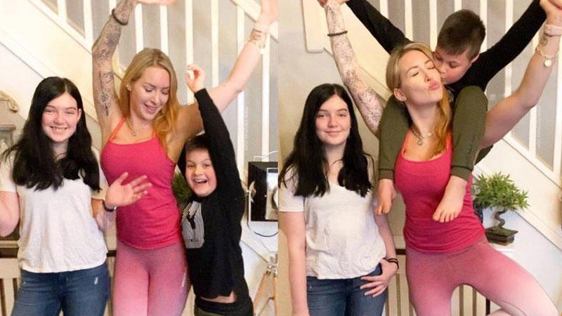 Tracy Kiss ist 33 und lebt mit ihren beiden Kindern Millie and Gabrille im englischen Buckinghamshire.