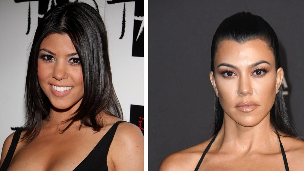 Kourtney Kardashian 2008 vs. 2020