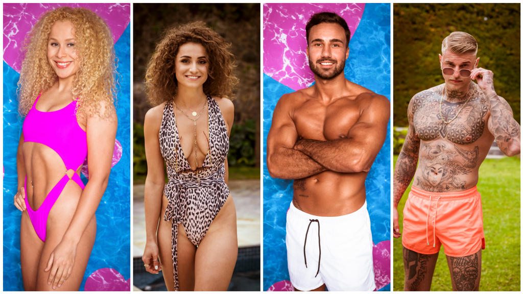 Das sind die neuen Islanderinnen und Islander: FinnEmma, Julia, Alex und Paco.