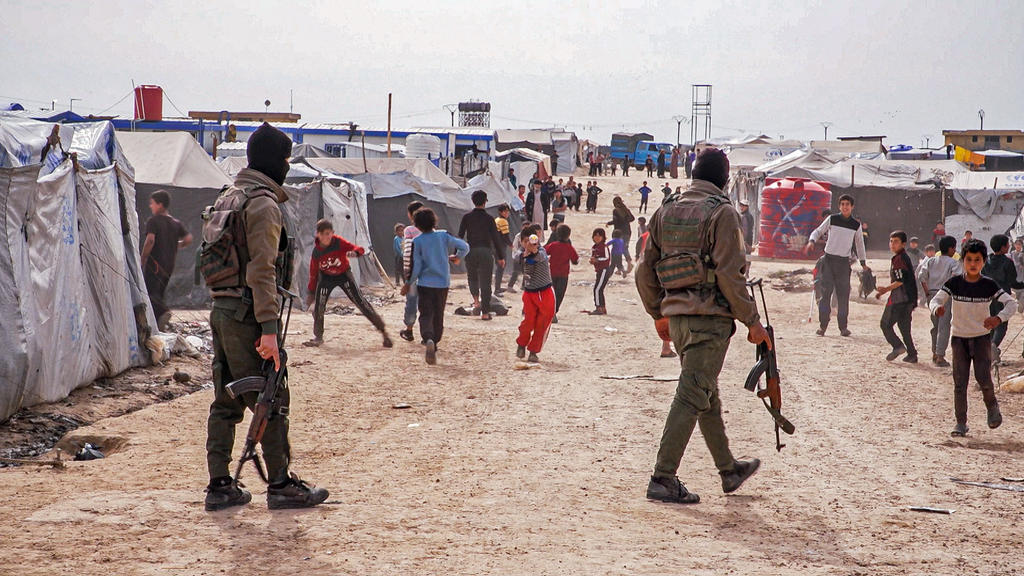 Sicherheitskräfte im Al-Hol-Camp
