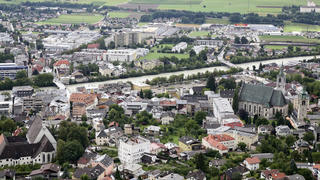 Blick auf Schwaz (Tirol)