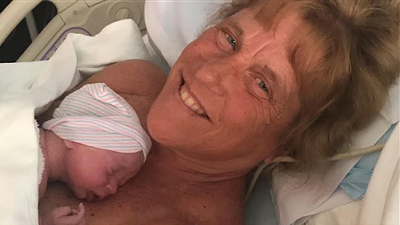 Barbara Higgins with her baby son Jack.