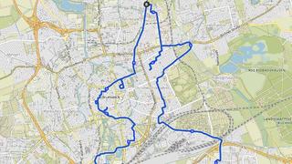 Osterhase GPS-Drawing