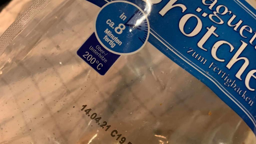 Plastikverpackung Baguette-Brötchen