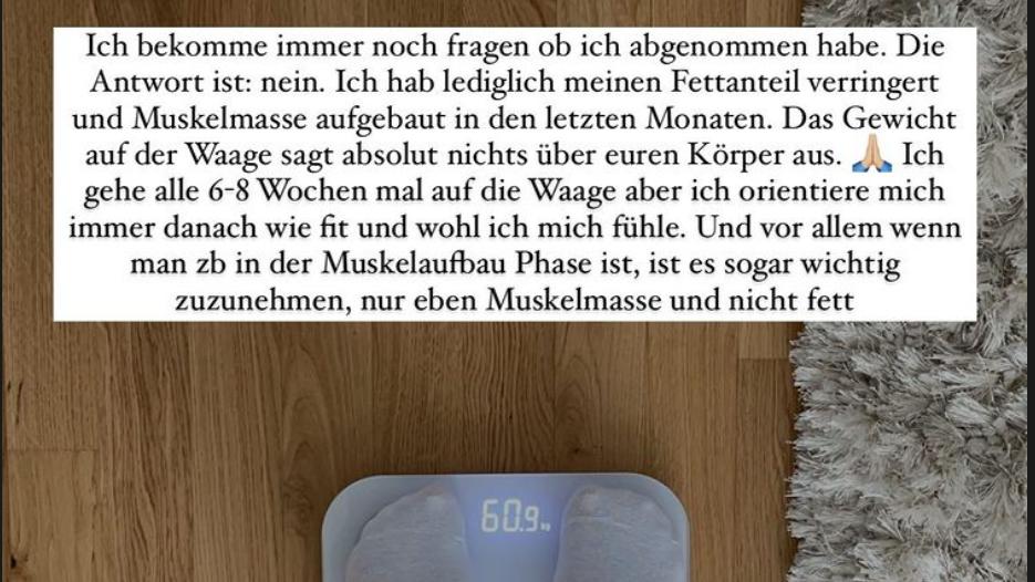 Gerda Lewis verrät ihr aktuelles Gewicht