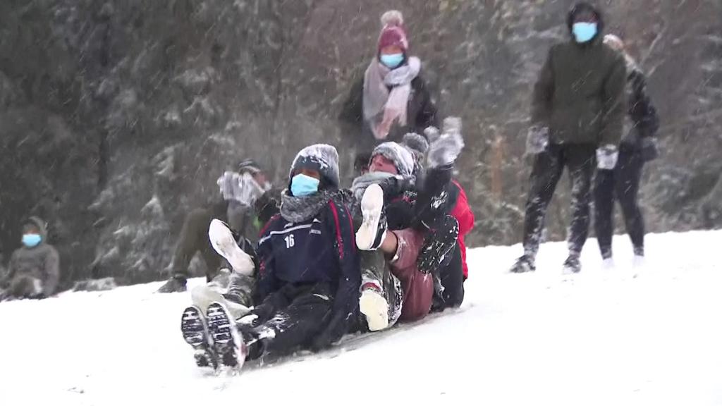 Der Winter kam noch einmal nach Europa zurück.