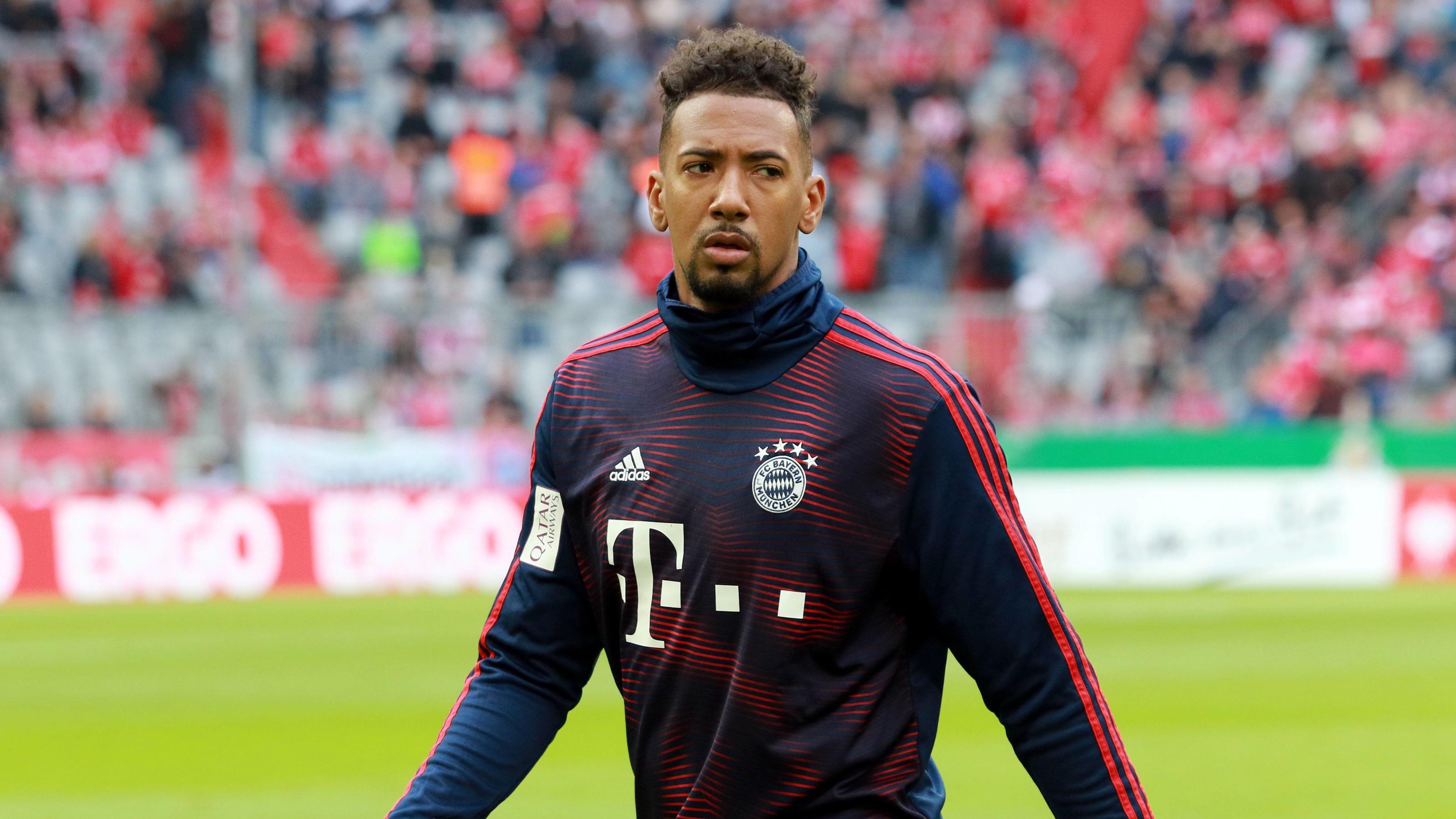  Jerome Boateng FC Bayern / Fussball / Allianz Arena München / DFB-Pokal / FC Bayern München - 1. FC Heidenheim 1846 / 03.04.2019 / DFL AND DFB REGULATIONS PROHIBIT ANY USE OF PHOTOGRAPHS AS IMAGE SEQUENCES AND/OR QUASI-VIDEO. *** Jerome Boateng FC B