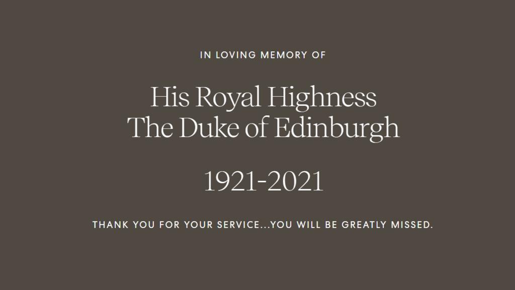 Auf der Internetseite ihrer Stiftung kondolieren Harry und Meghan dem verstorbenen Prinz Philip.