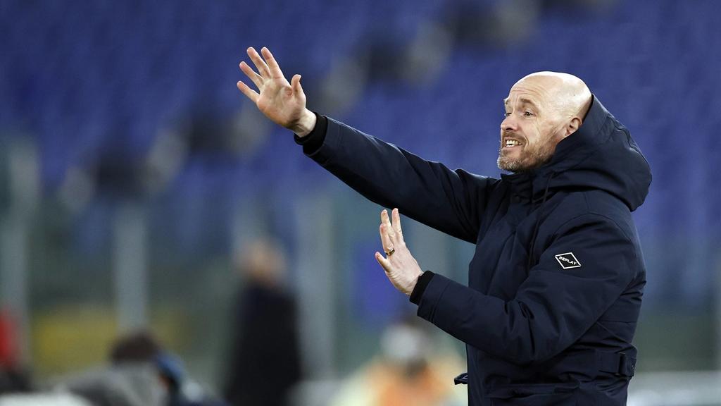 ROME - Ajax coach Erik ten Hag during the UEFA Europa League Quarter Final match between AS Roma and Ajax Amsterdam at Stadion Olimpico on April 15, 2021 in Rome, Italy. ANP MAURICE VAN STEEN UEFA Europa League 2020/2021 xVIxANPxSportx/xxANPxIVx ***