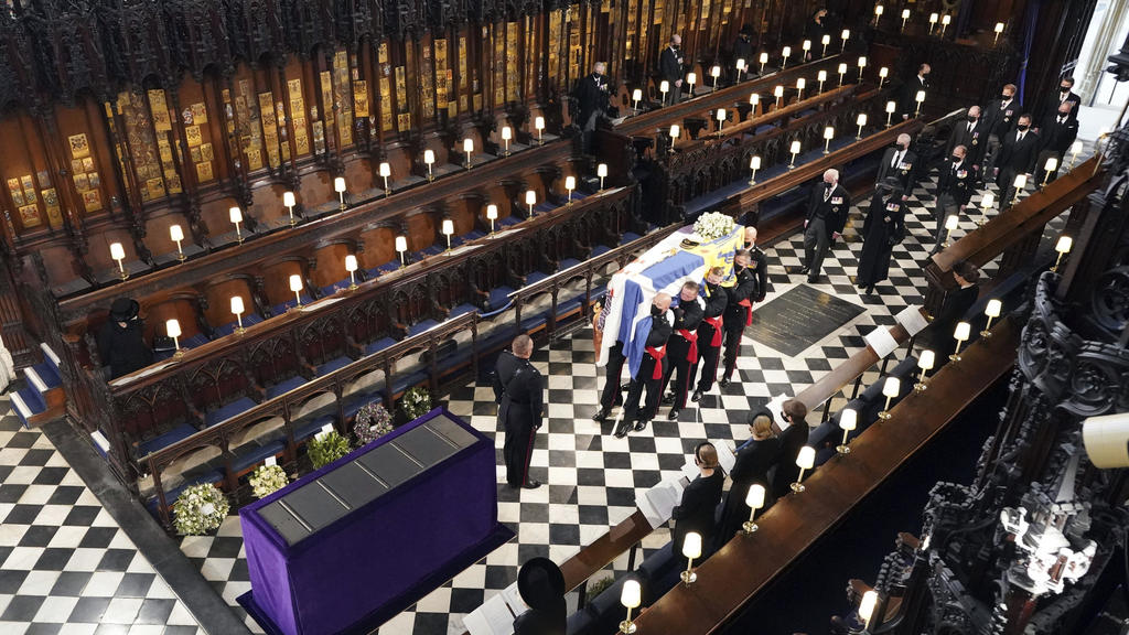 Bei der Trauerfeier für Prinz Philip hielt sich die britische Königsfamilie streng an die Corona-Regeln.