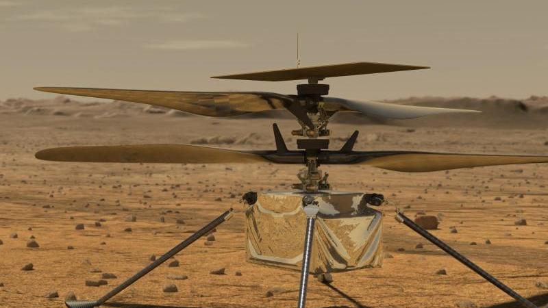 Mars-Rover macht Selfie mit Hubschrauber «Ingenuity»