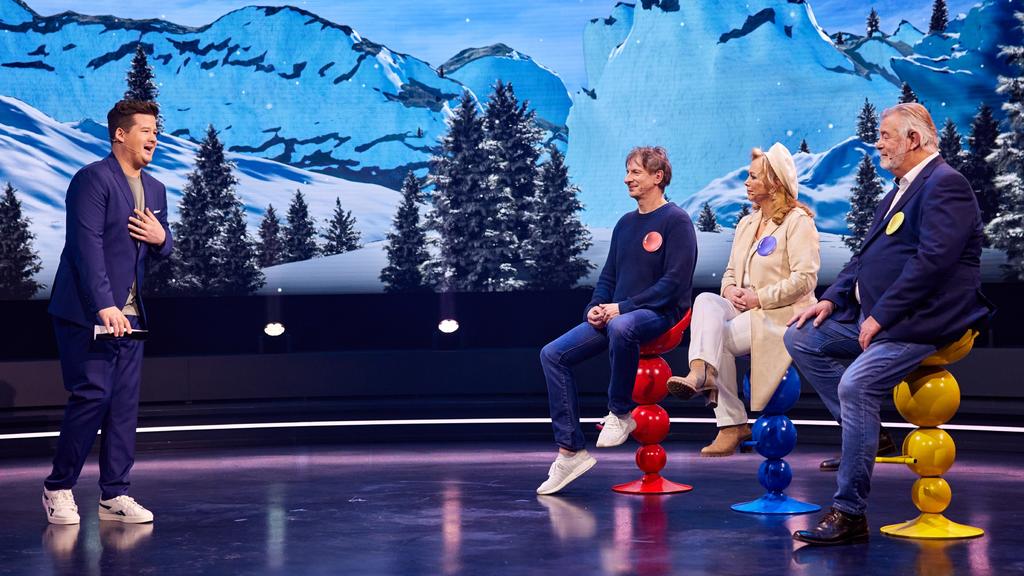 V.l.: Moderator Chris Tall, Ingolf Lück, Marijke Amado und Harry Wijnvoord