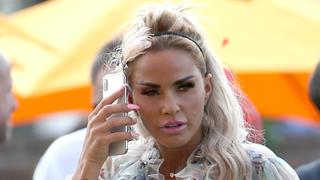  Katie Price attends Day 3 of the Qatar Goodwood Festival at Goodwood Racecourse in West Sussex. AUGUST 1st 2019 PUBLICATIONxINxGERxSUIxAUTxHUNxONLY MTXx192798