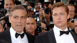 US actors George Clooney (L) and Brad Pitt arrive for a gala screening of US director Steven Soderbergh's film 'Ocean's Thirteen' running out of competition at the 60th Cannes Film Festival, 24 May 2007, in Cannes, France. EPA/DANIEL DEME +++(c) dpa - Bildfunk+++