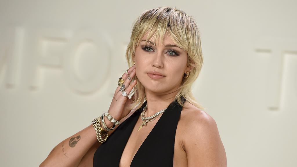 Miley Cyrus, US-amerikanische Schauspielerin und Sängerin, besucht in den Milk Studios die Tom-Ford-Show