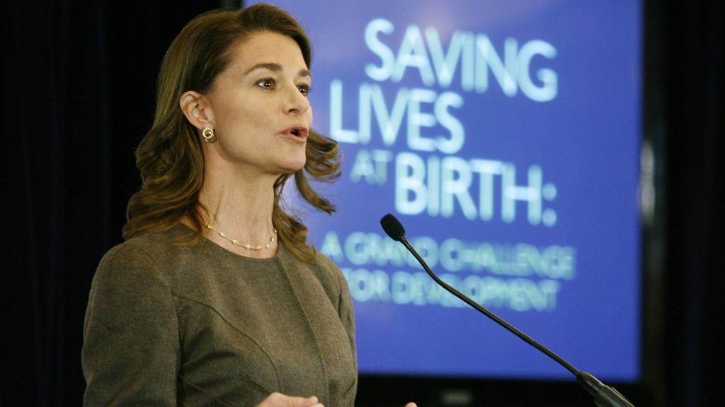 MELINDA GATES of the Bill and Melinda Gates Foundation delivers remarks at the launch of a new maternal and child health initiative among USAID, the Bill & Melinda Gates Foundation, the Government of Norway, Gra