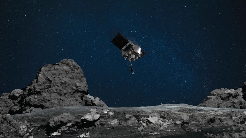 Die Raumsonde OSIRIS-Rex nähert sich dem Asteroiden Bennu.
