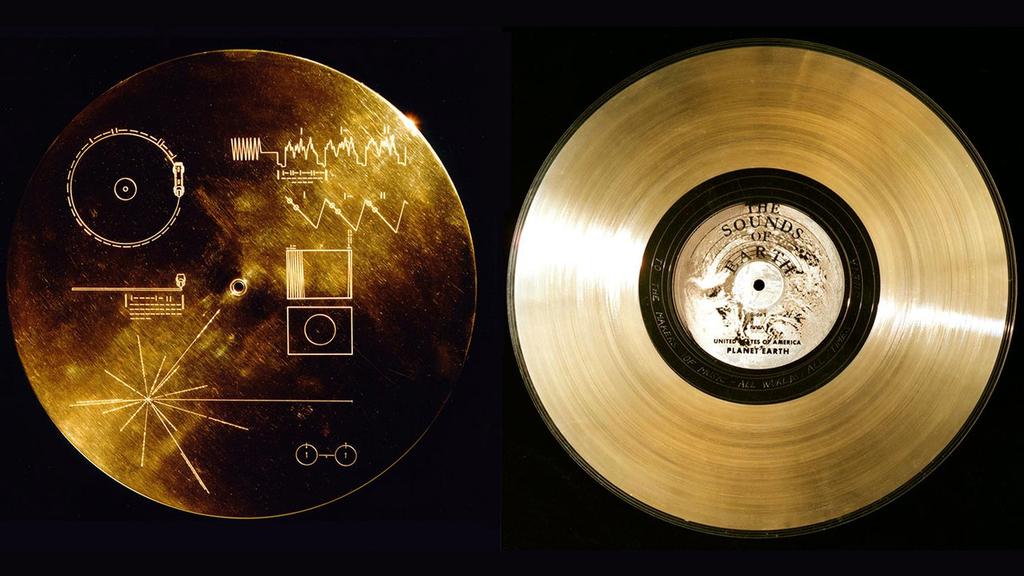 Die Voyager-Sonden haben beide goldene Schallplatten dabei.