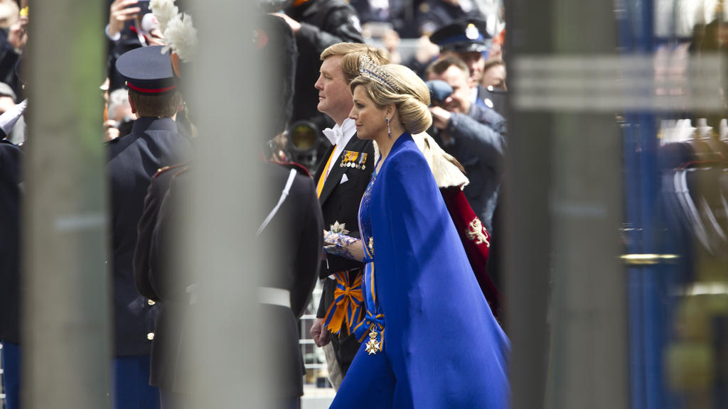 Willem-Alexander und Máxima bei der Krönung im Jahr 2013