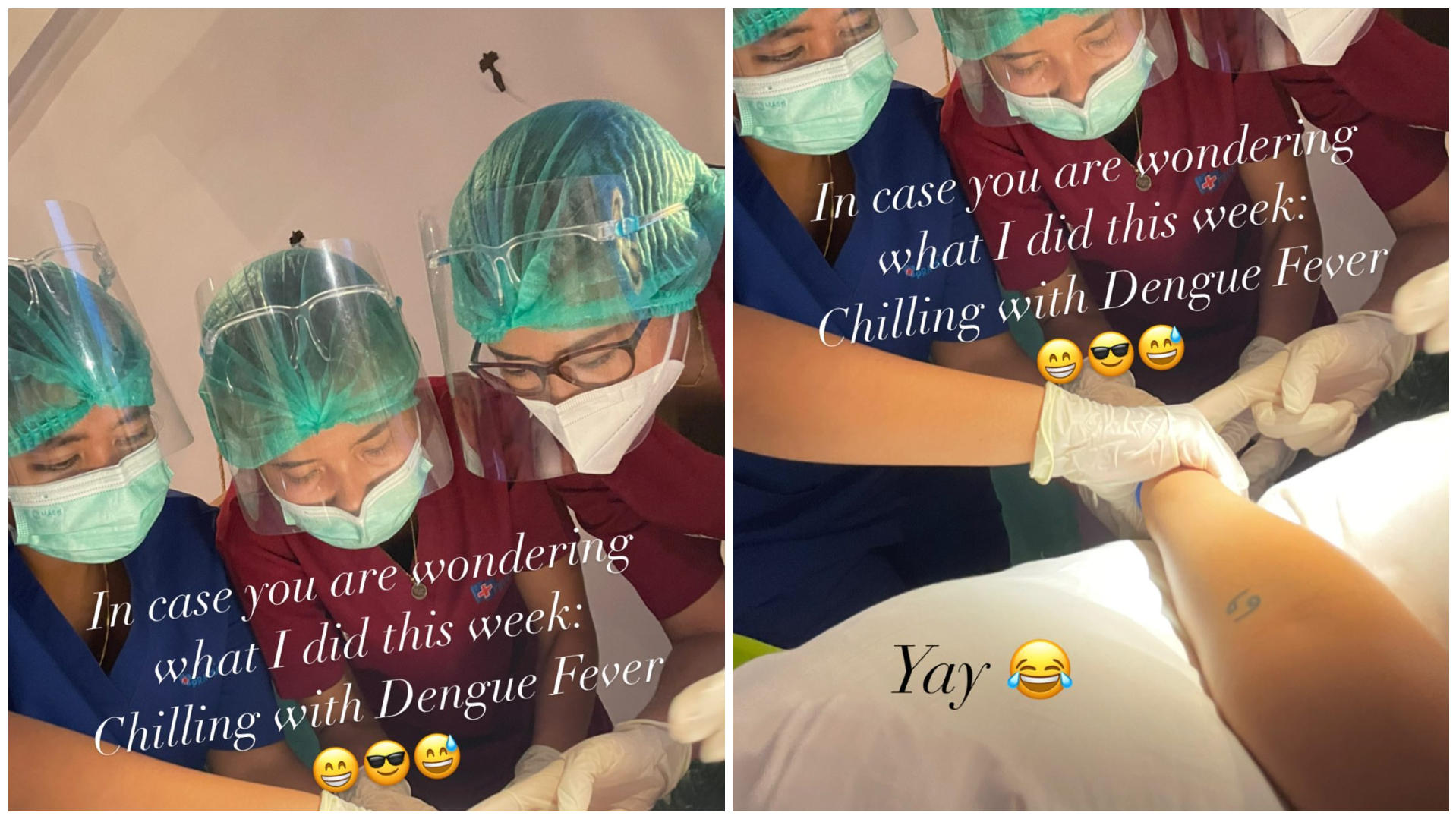 In ihrer Instagram-Story zeigt sich Bonnie Strange umringt von Krankenhauspersonal.