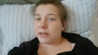 Sarafina Wollny meldet sich nach der Geburt aus dem Krankenhaus.