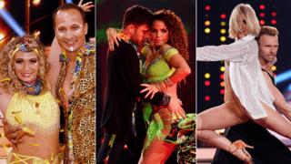 Sie sind drei der 11 "Let's Dance"-Profi-Challenge-Paare: Regina und Sergiu Luca, Christina Luft und Luca Hänni, Kathrin Menzinger und Vadim Garbuzov.