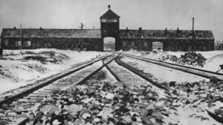 epa03079620 (FILE) An undated handout photo provided by the Wiener Library shows the gate tower, ramp and railway line at the Auschwitz-Birkenau Nazi death camp. Germany on 20 January 2012 marked the 70th anniversary of the Wannsee Conference, when high-ranking Nazi officials met to plan the genocide of European Jews, the process that became infamous as the Nazi?s 'Final Solution'. Media reports citing a recently carried out survey by the Forsa research institute shows more than than 20 per cent of young Germans did not know the name Auschwitz or what happened there. The reports say the survey revealed that 21 per cent of people aged between 18 and 30 who were asked about the most notorious Nazi extermination camp had not heard of it. The International Holocaust Remembrance Day on 27 January marks the liberation of the biggest death camp, Auschwitz, by Soviet forces on 27 January 1945. (EDITORS NOTE: This picture may only be used in connection with Holocaust Memorial Day. No commercial use) EPA/WIENER LIBRARY/FILE/HANDOUT UK AND IRELAND OUT * MANDATORY CREDIT: WIENER LIBRARY HANDOUT EDITORIAL USE ONLY/NO SALES