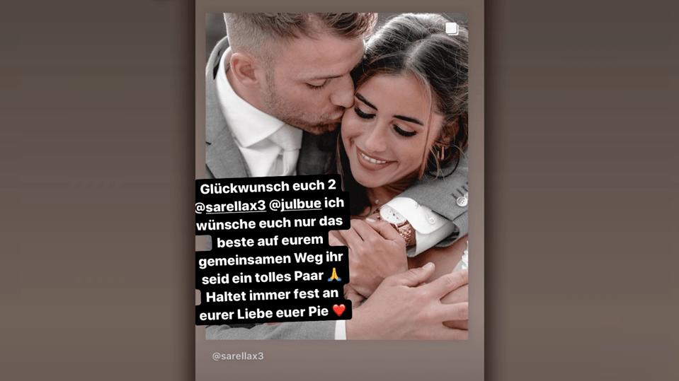 Pietro Lombardi gratuliert seiner Ex zur Hochzeit.