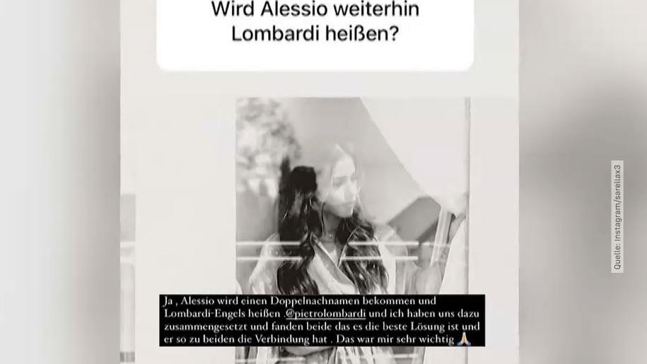 Sarah erklärt auf Instagram, wie Söhnchen Alessio zukünftig heißen wird.