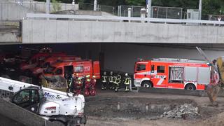 Stuttgarter Feuerwehr nach tödlichem Unglück auf Baustelle im Großeinsatz