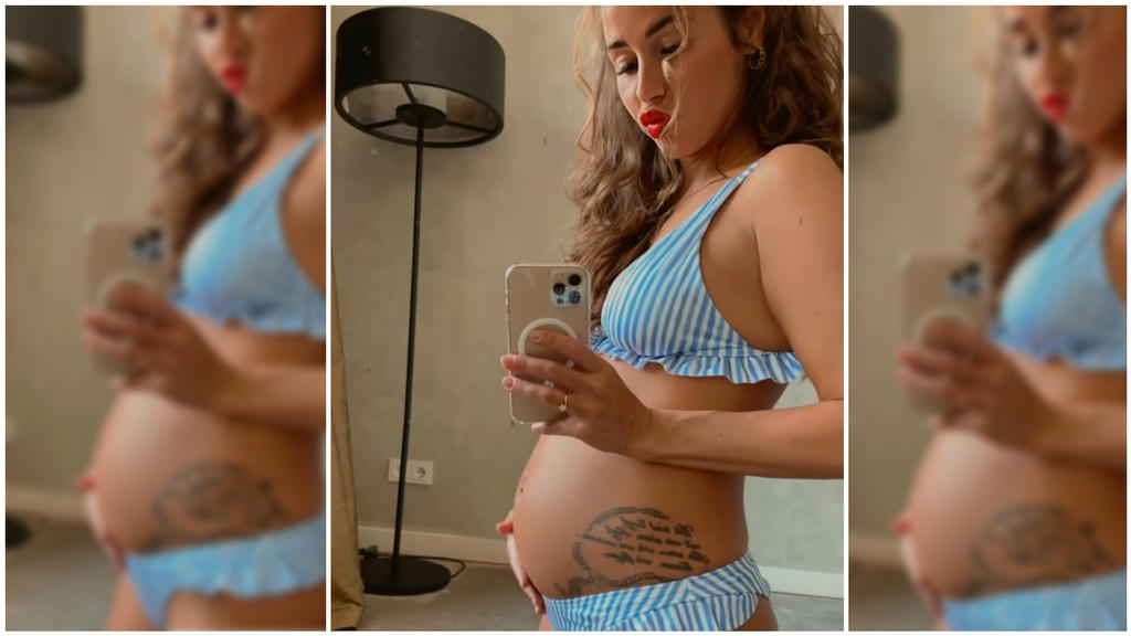Sarah Engels zeigt ihren Babybauch